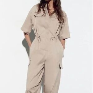 Zara Garbodine Jumpsuit - Beige